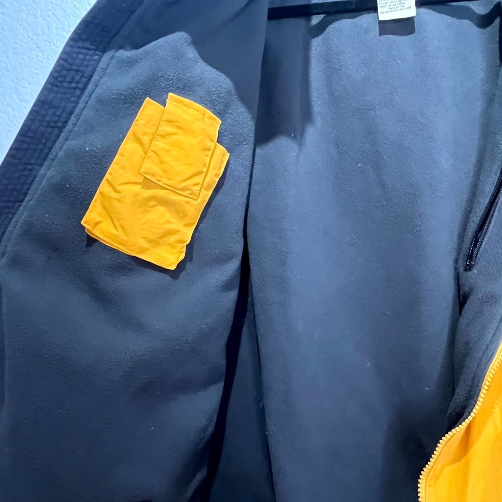 Cabela's Destination 10000 Ft Above Sea Level Bomber Jacket Mens Mediumโ Mustard - Picture 11 of 16